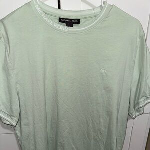 Men’s large mint green Michael kors tshirt with Michael kors logo on collar